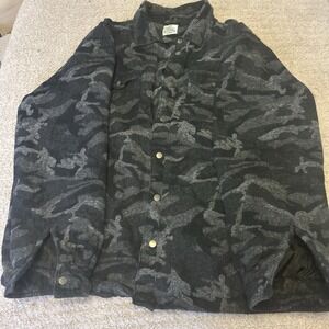 Sonoma Men's Jacket/Shirt Button Up Camo Size XXL